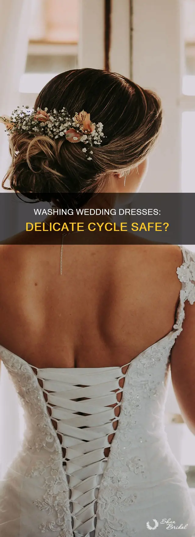 can you just wash a wedding dress on delicate