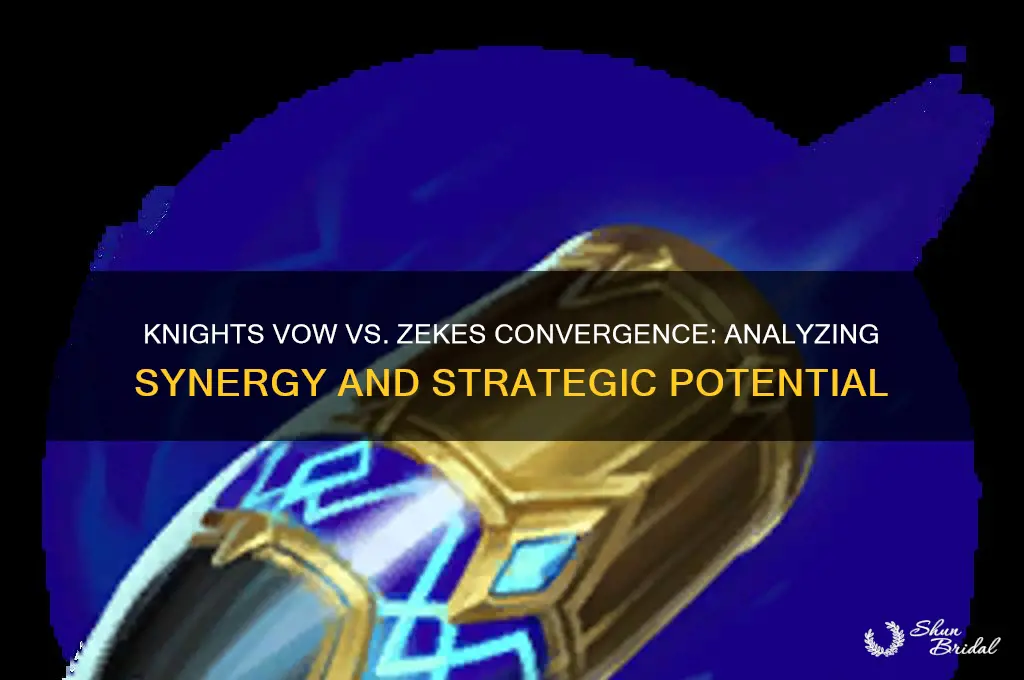 can you knights vow and zekes convergence