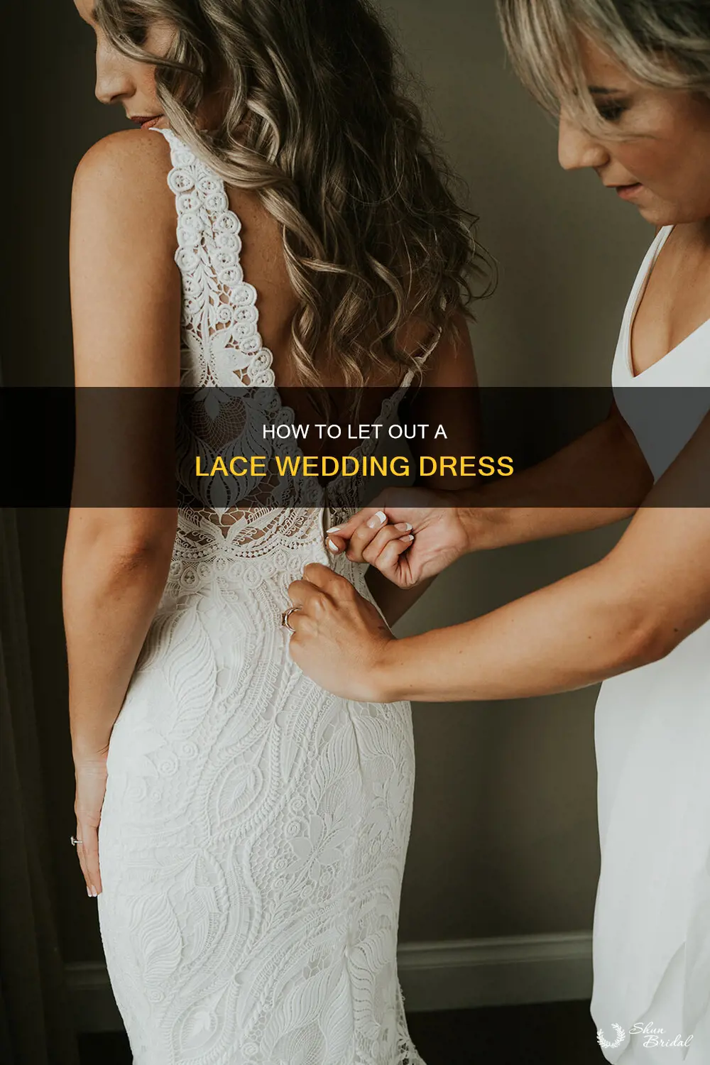 can you let out a lace wedding dress