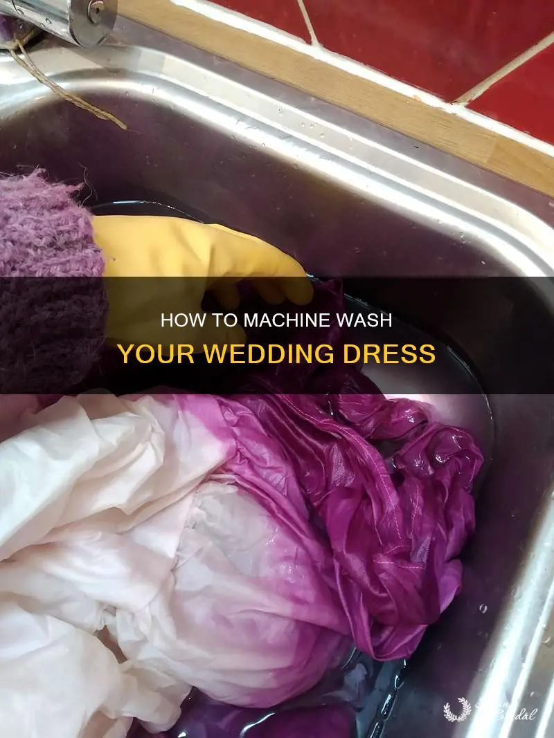can you machine wash a wedding dress