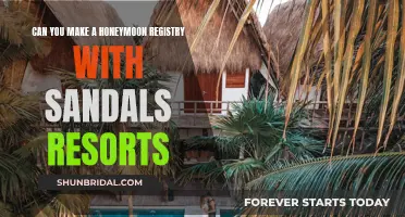 Honeymooners' Dream: Sandals Resorts' Honeymoon Registry