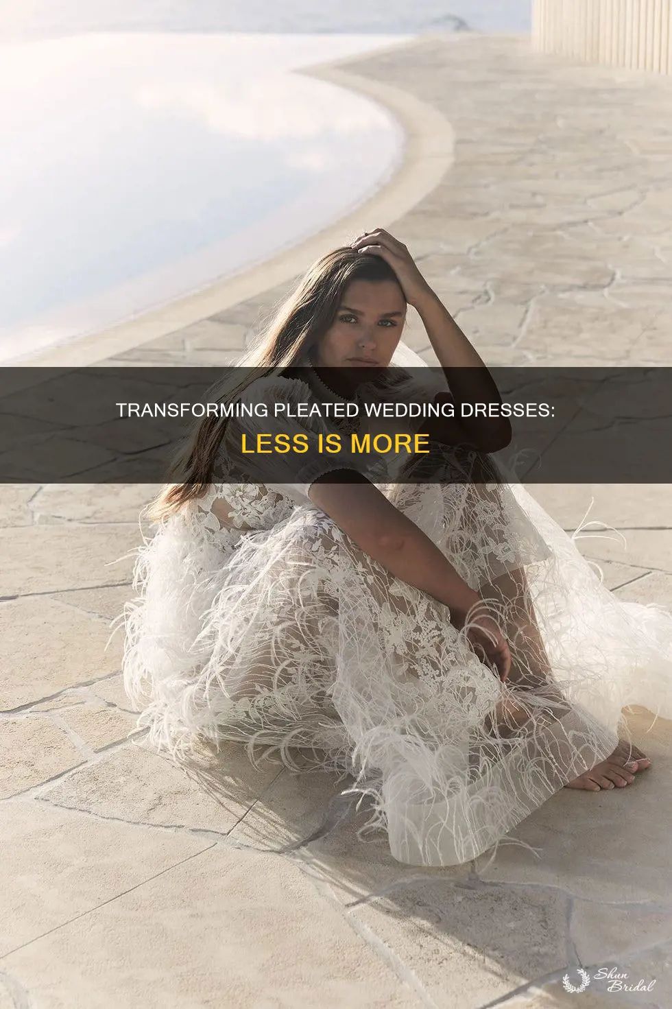 can you make a pleated wedding dress less pleated