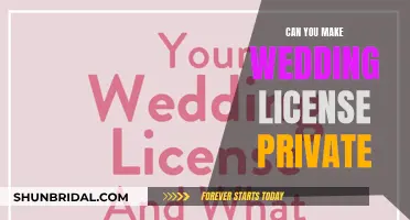 How to Keep Your Wedding License Private