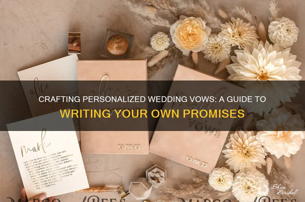 can you make your own wedding vows
