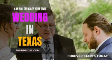 Officiating Your Own Wedding in Texas: Is It Possible?