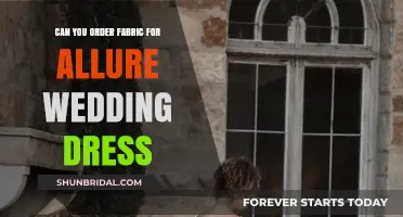 Allure Wedding Dress: Ordering Fabric Guide