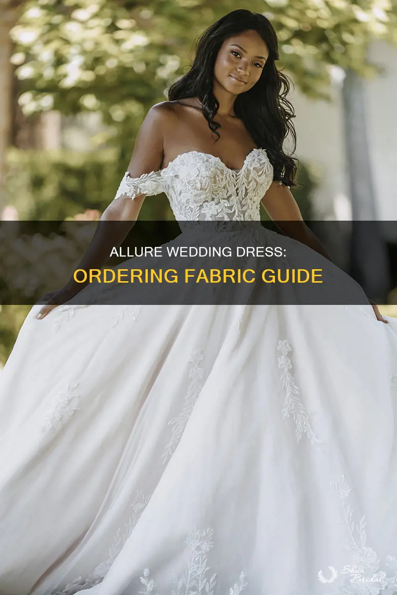 can you order fabric for allure wedding dress