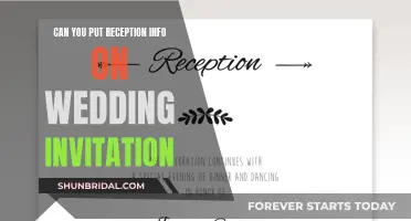 Wedding Invitation Etiquette: Reception Details Included?