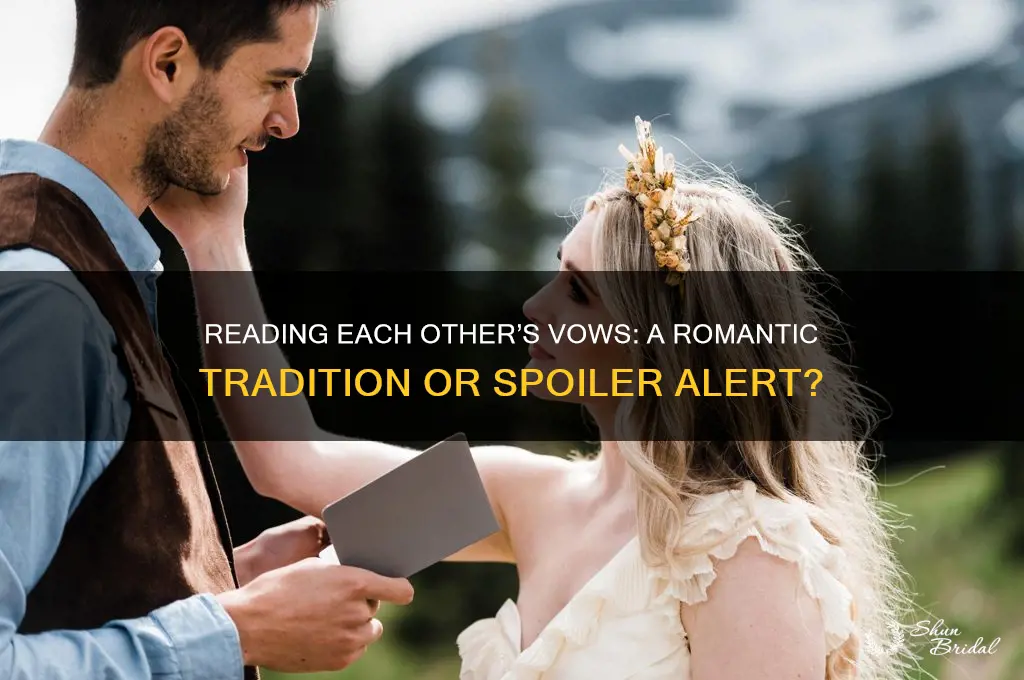 can you read each orthhers vows