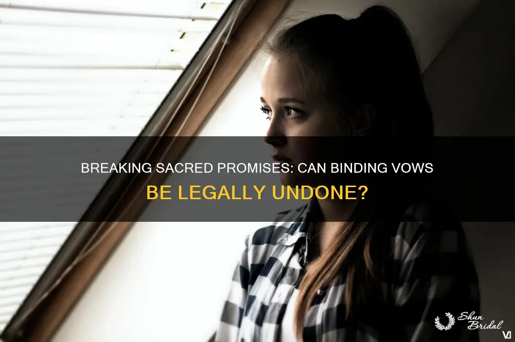 can you remove a binding vow