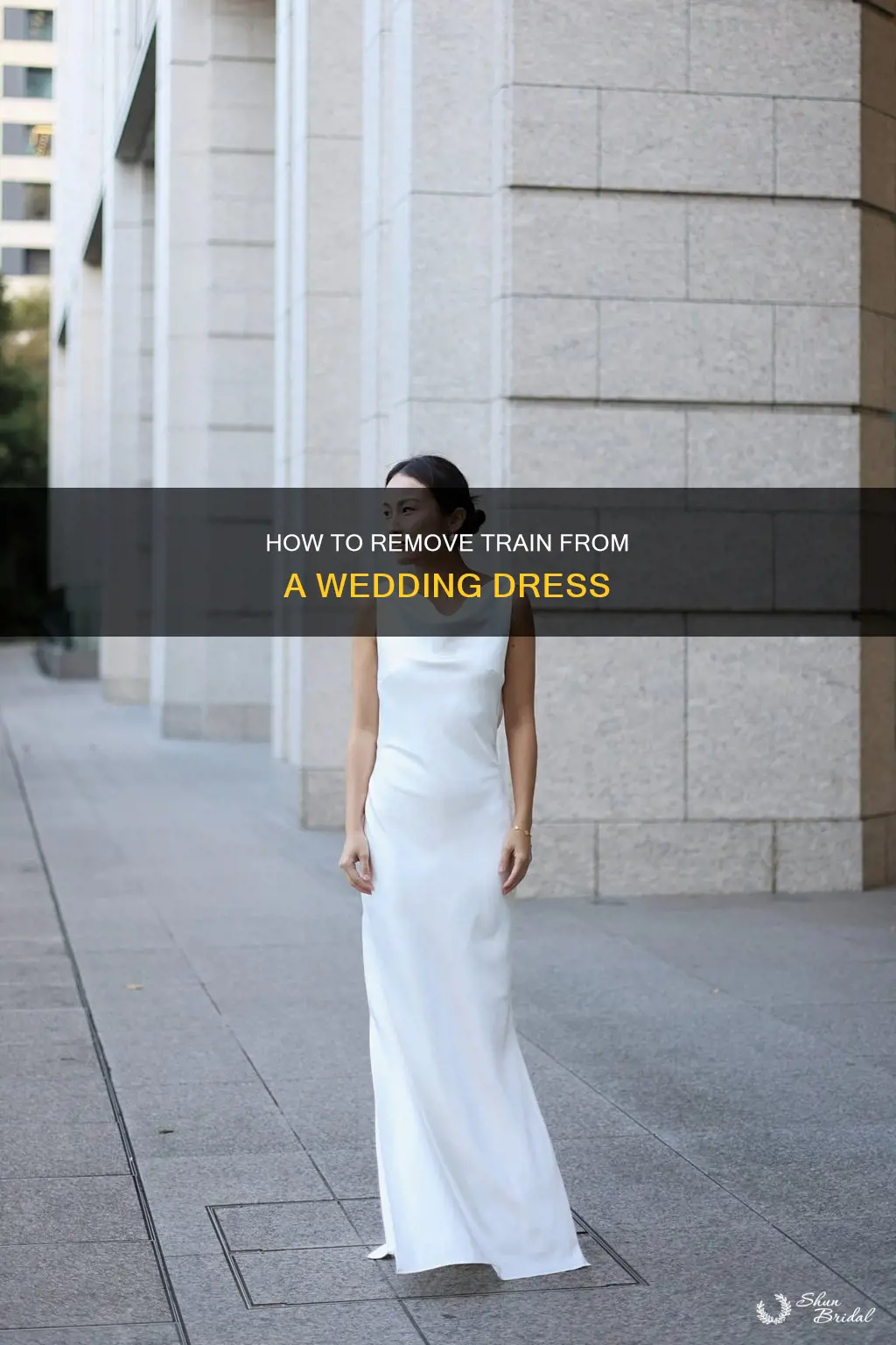 can you remove a train from a wedding dress