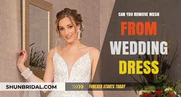 How to Remove Mesh from Your Wedding Dress