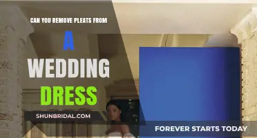 How to Remove Pleats from Your Wedding Dress