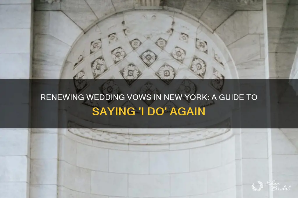 can you renew ur vow in ny