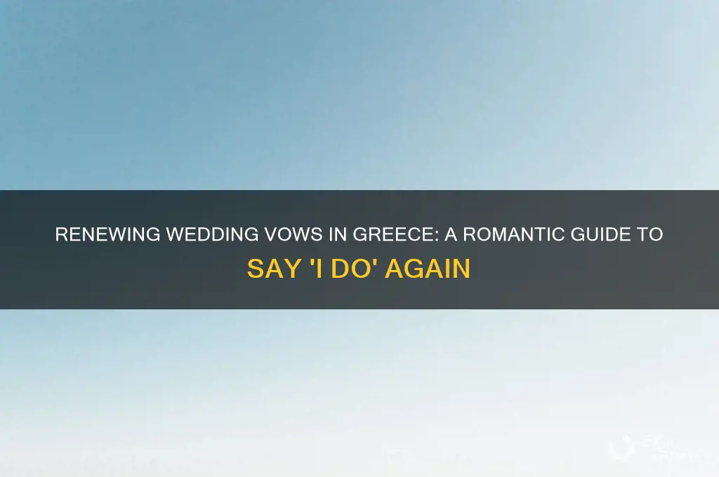 can you renew your vows in greece