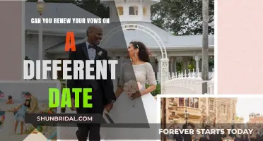 Renewing Vows: Can You Choose a Different Date for Celebration?