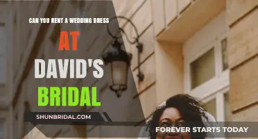 Renting a Wedding Dress: David's Bridal Options
