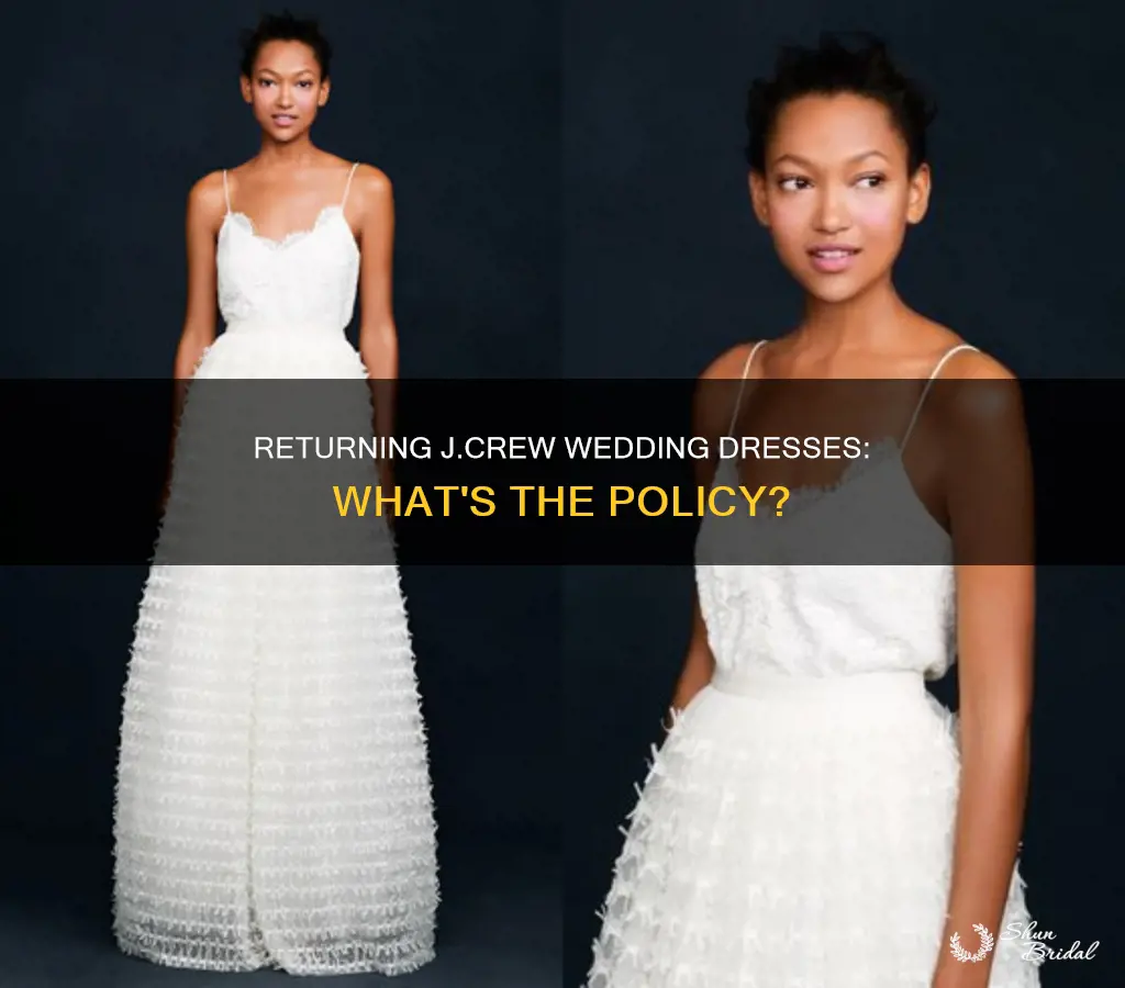 can you return j crew wedding dresses