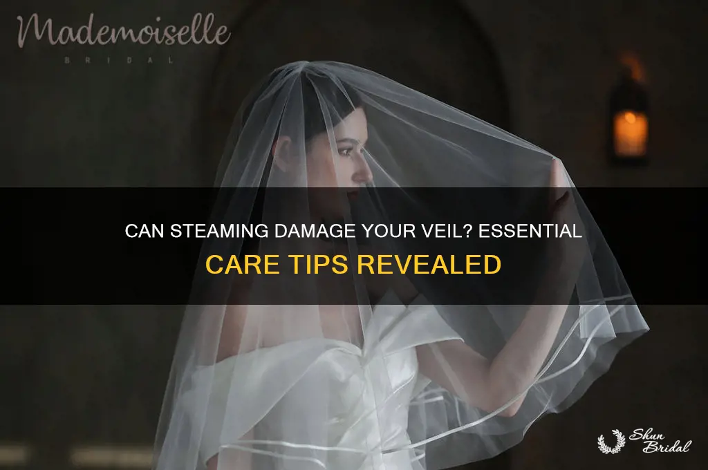 can you ruin a veil by using a steamer