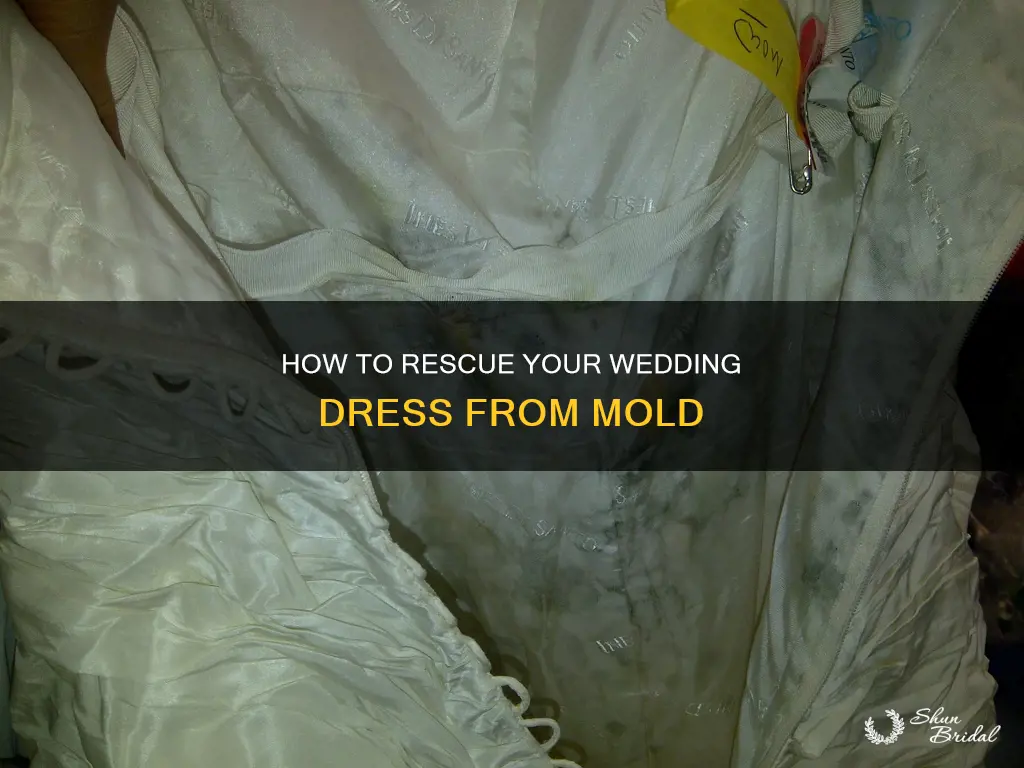 can you save a wedding dress with mold