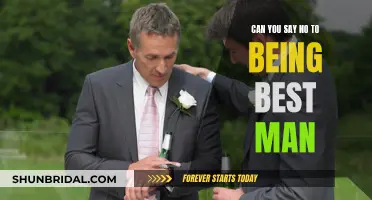 How to Graciously Decline an Offer to Be Best Man