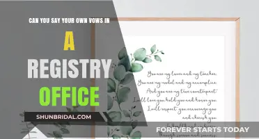 Personalizing Your Registry Office Wedding: Crafting and Saying Your Own Vows