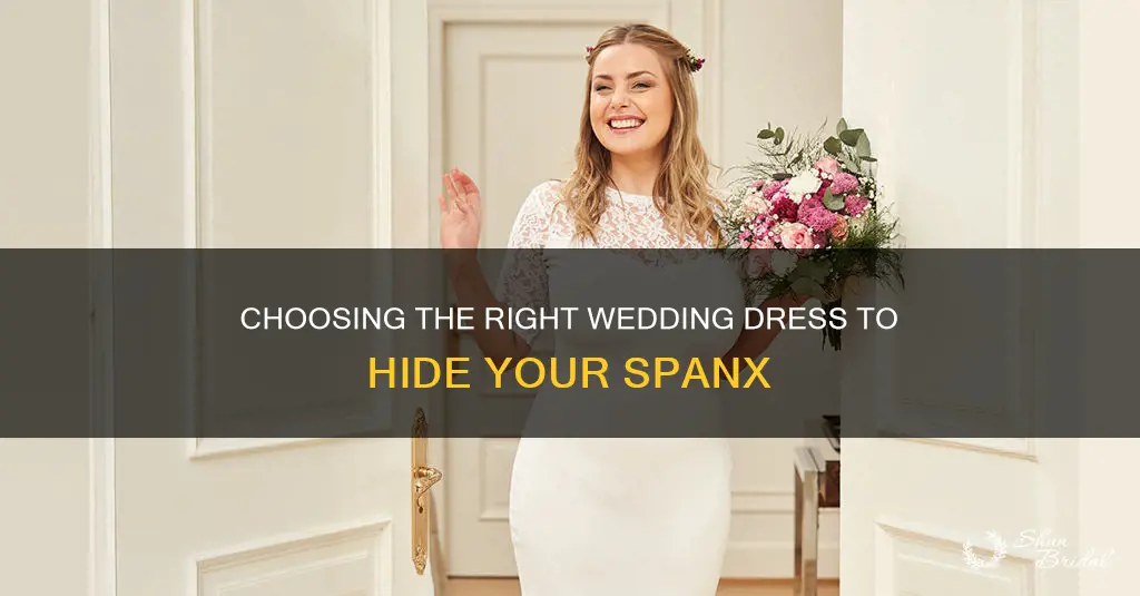 can you see my spanx under wedding dress