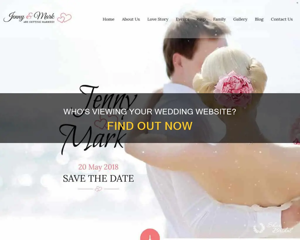 can you see who views your wedding website