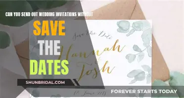 Wedding Invites Without Save-the-Dates: Is it Possible?