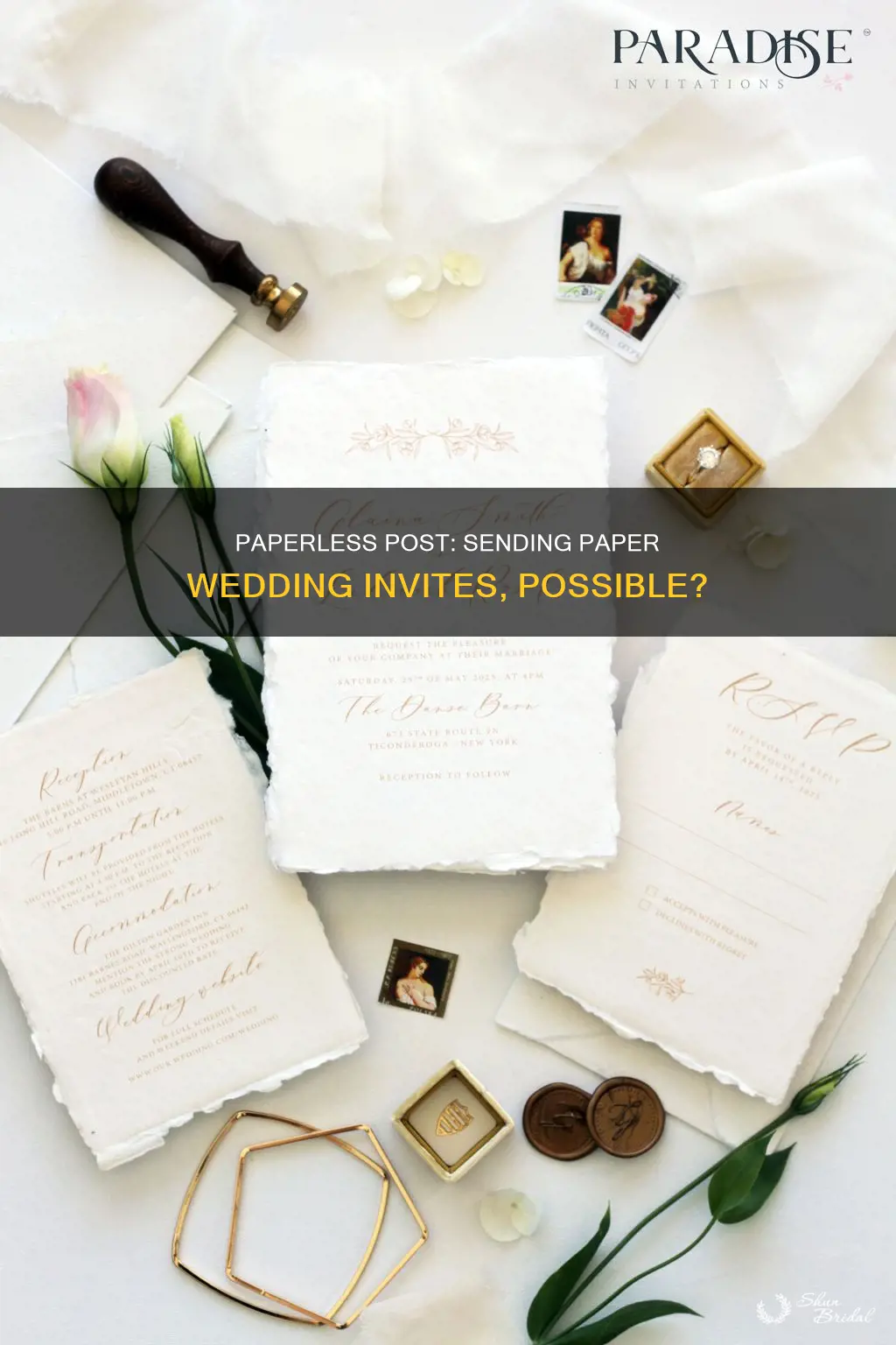 can you send paper wedding invites from paperless post