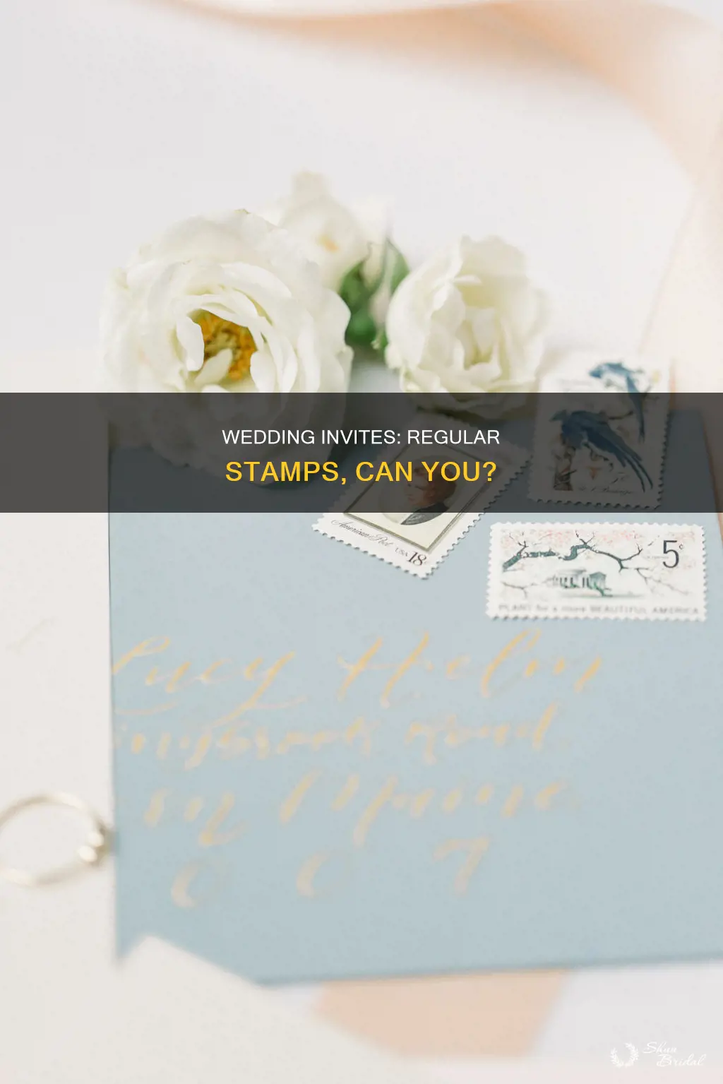 can you send wedding invitations with regular stamps