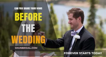 Sharing Wedding Vows Early: Romantic Gesture or Tradition Breaker?