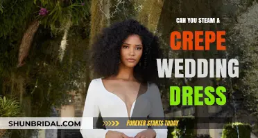 Steaming a Wedding Dress: Crepe Fabric Care
