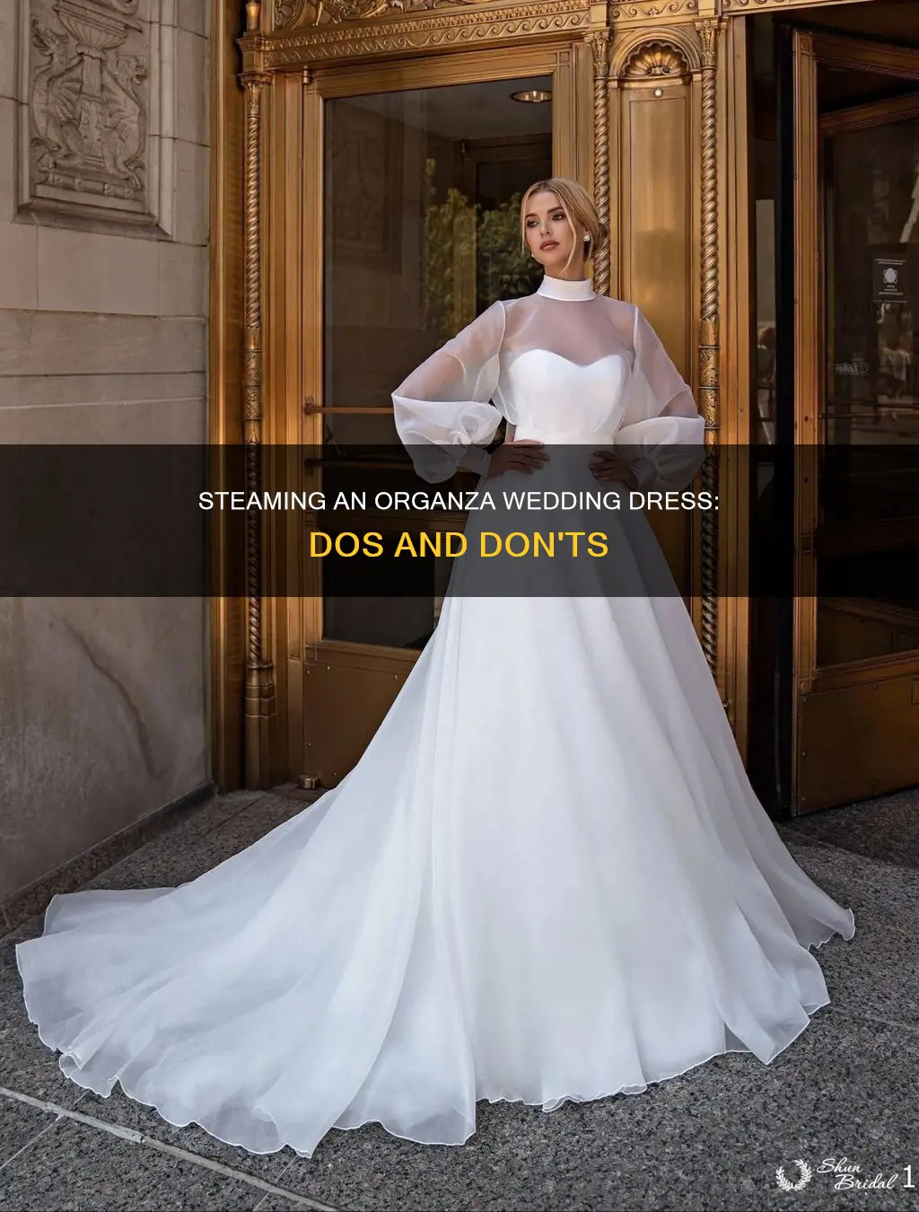 can you steam organza wedding dress