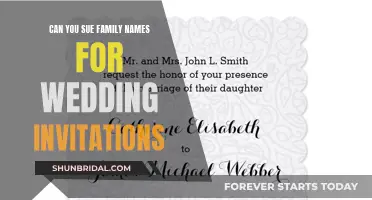 Wedding Invites: Can You Sue for Family Name Misspellings?