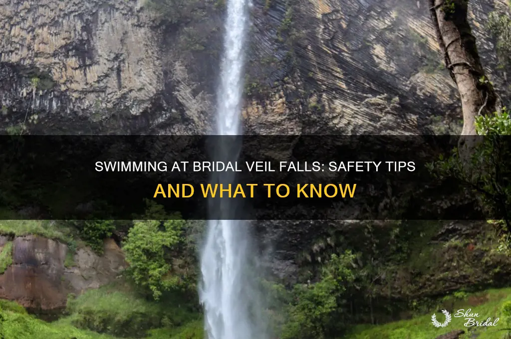 can you swim at bridal veil falls