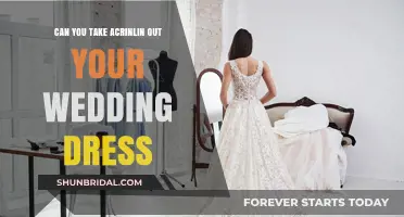 How to Remove Acrinyl Stains from Your Wedding Dress