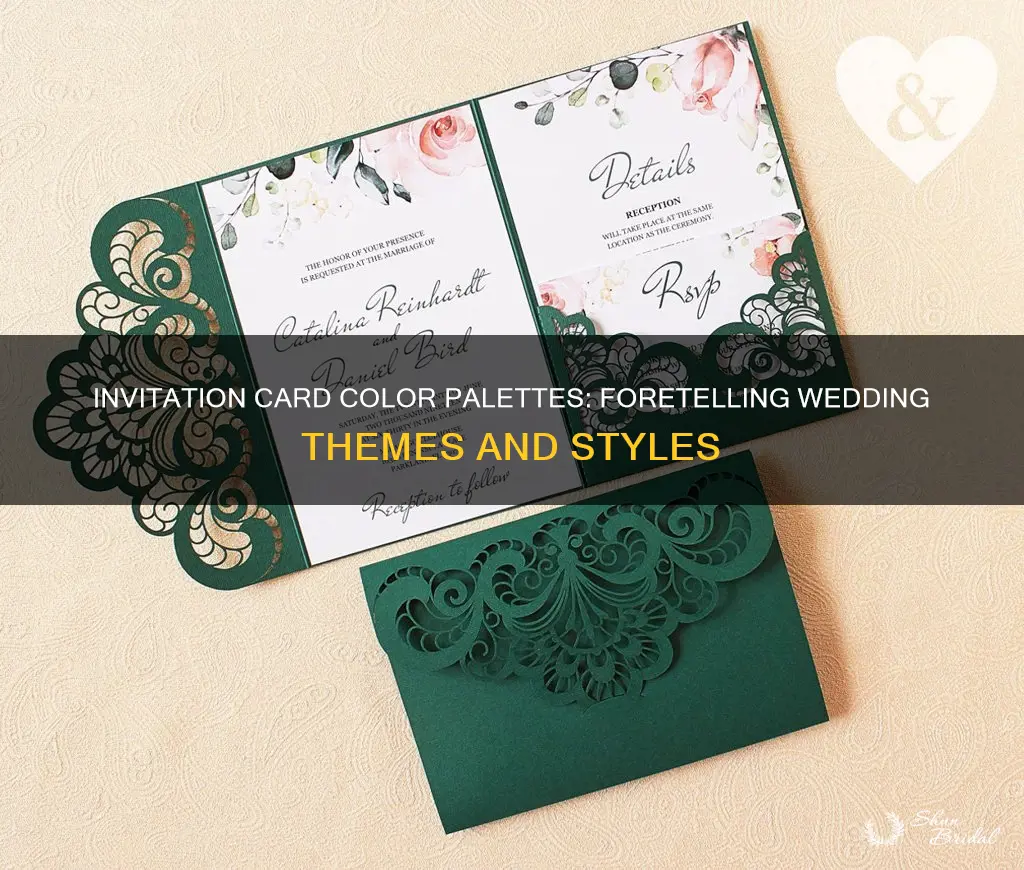 can you tell wedding colors based on invitation card