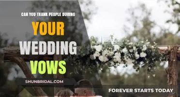 Expressing Gratitude in Wedding Vows: Can You Thank Guests?