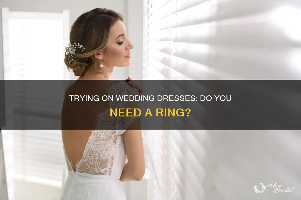 can you try on wedding dresses without being engaged