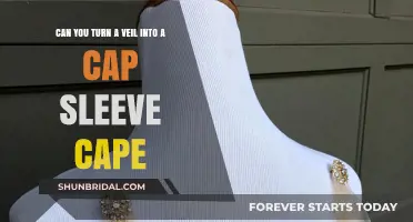Transforming a Veil: Crafting a Cap Sleeve Cape DIY Guide