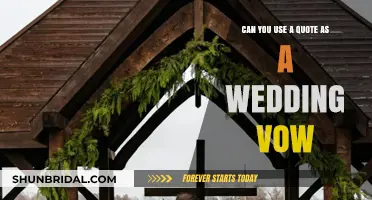 Using Quotes as Wedding Vows: Creative or Cliché?