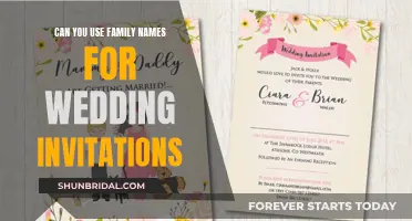 Wedding Invitation Etiquette: Using Family Names