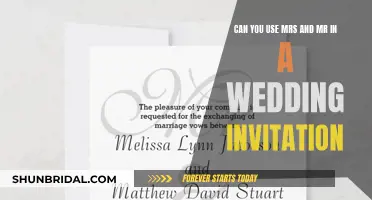 Wedding Invitation Etiquette: 'Mr.' and 'Mrs.' Usage