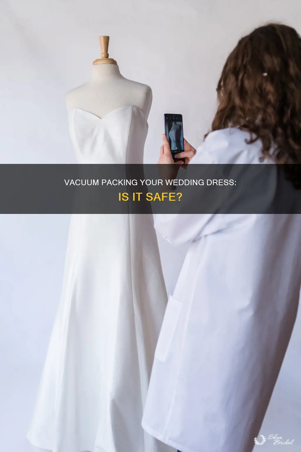 can you vacuum pack a wedding dress