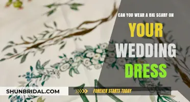 How to Style a Big Scarf with Your Wedding Dress