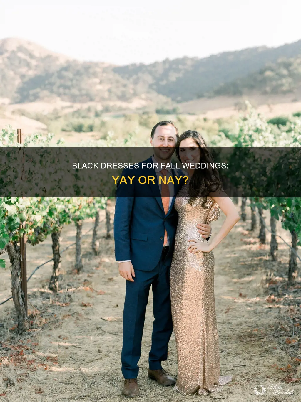 can you wear a black dress to a fall wedding