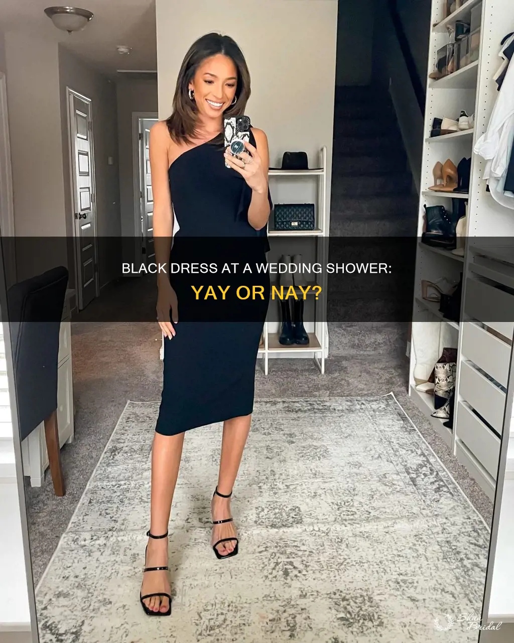 can you wear a black dress to a wedding shower