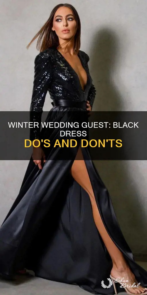 can you wear a black dress to a winter wedding