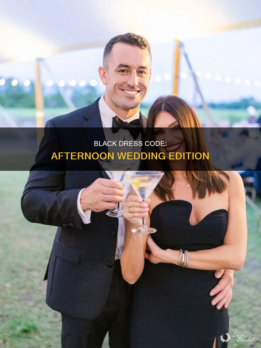 can you wear a black dress to an afteroon wedding